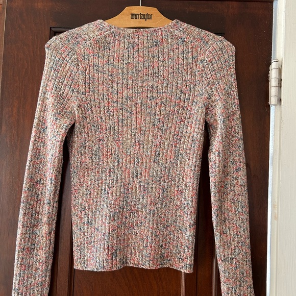 Madewell Marled Shrunken Ribbed Cardigan Sweater - Picture 10 of 10